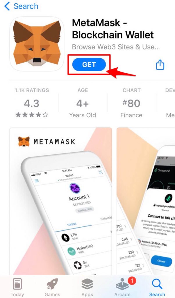 App MetaMask GET
